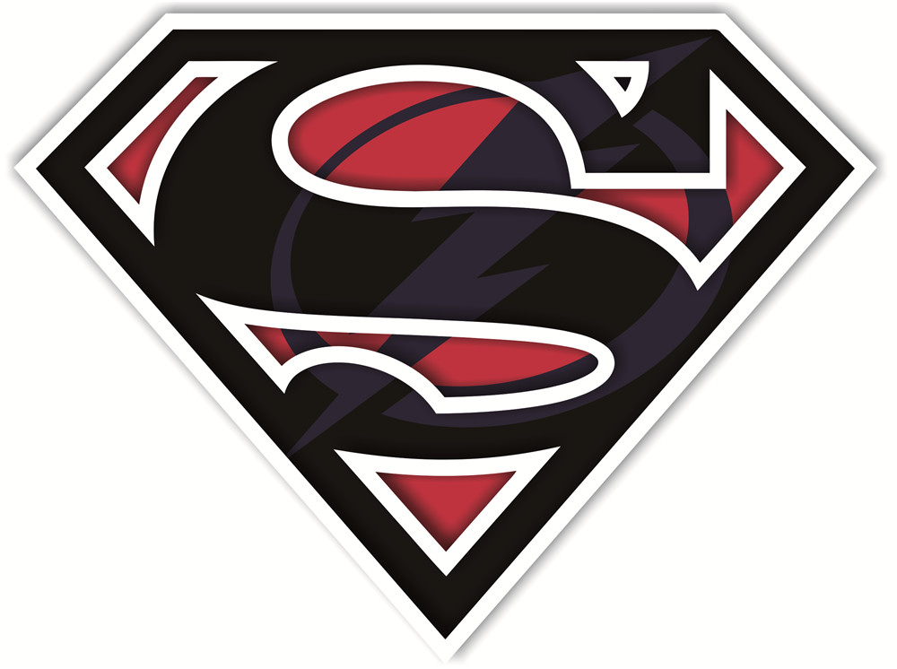 Tampa Bay Lightning superman logos iron on heat transfer